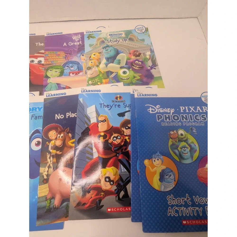 Disney Pixar Phonics Reading Program Scholastic 12 Book Set Kids Learning Early